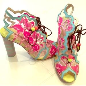 Sophia Webster 7.5 Flamingo Heels